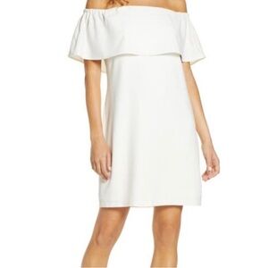 Charles Henry Off shoulder dress
